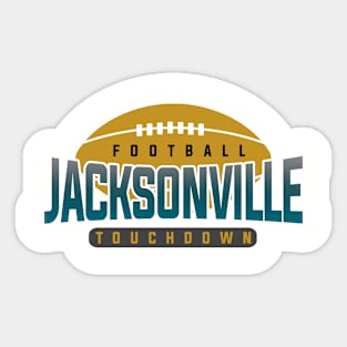 Jacksonville Football Team Sticker